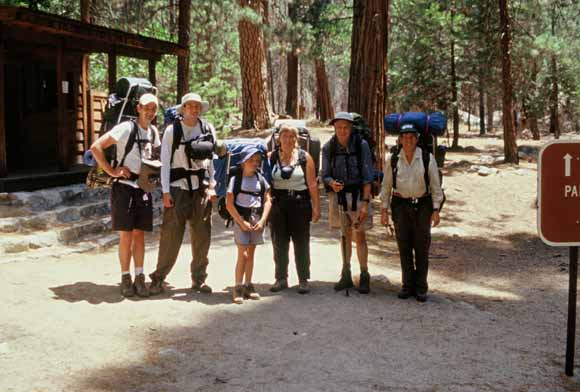 Photo of six hikers