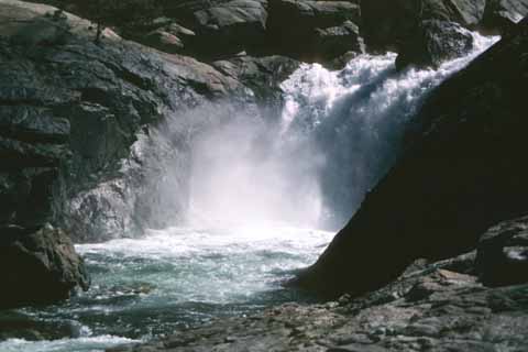 Photo, 30-foot waterfall.
