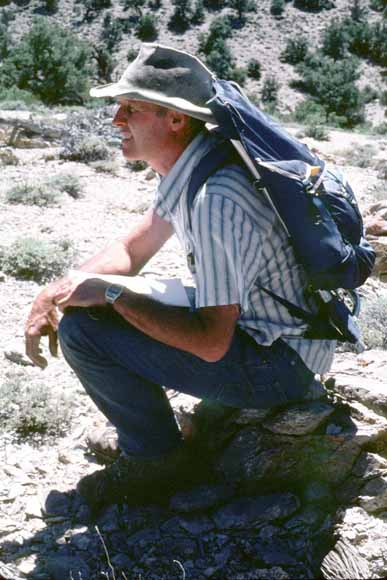 Photo of Ted with a field pack