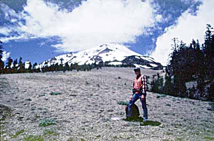 Photograph of Bob Christiansen at Mount Shasta