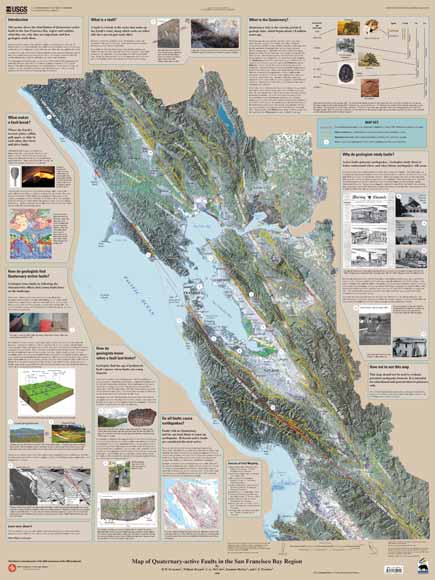 map of faults in the Bay Area