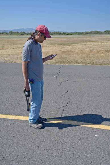 photo of Tim documenting fractures